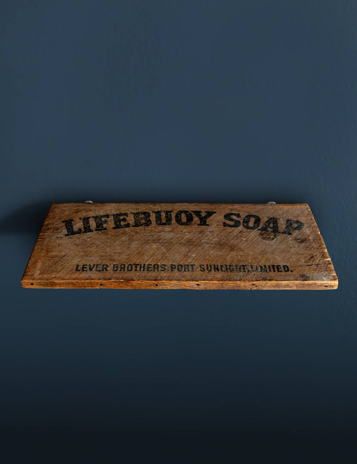 The Clean Slate - Vintage soapbox shelf