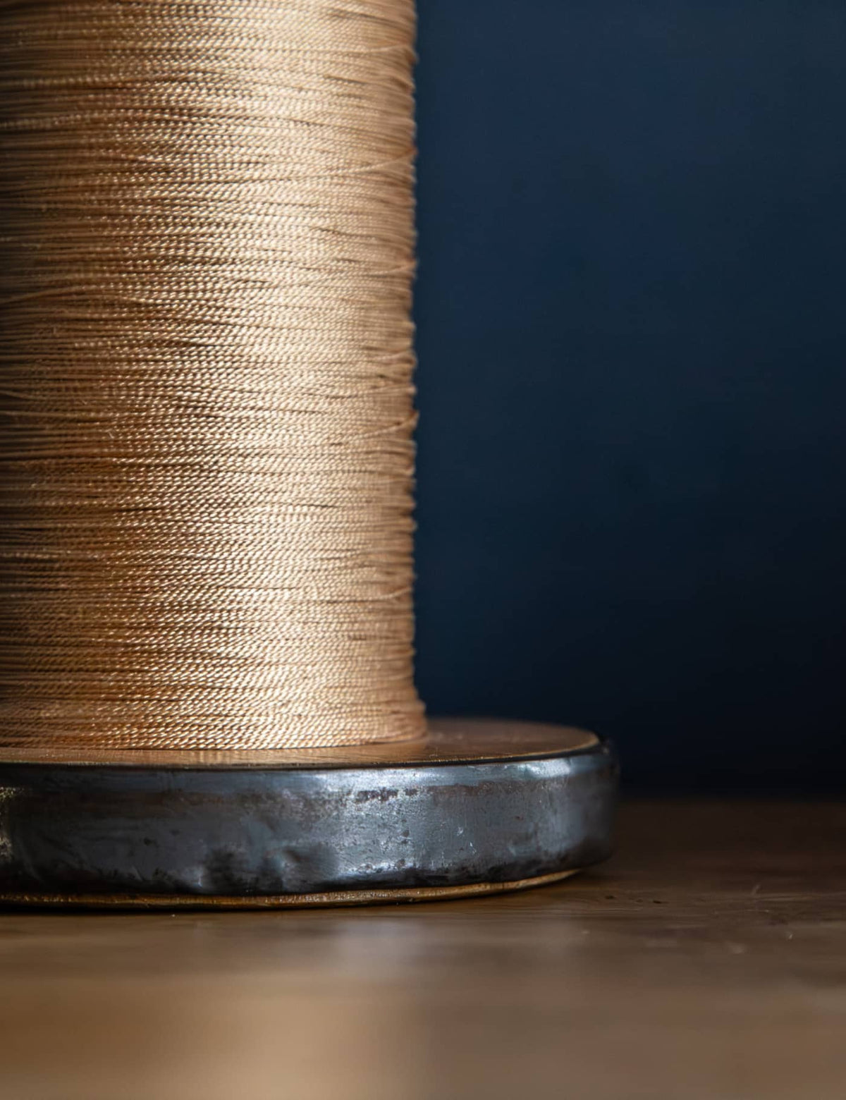 The French Weaver - handmade textile mill bobbin lamp