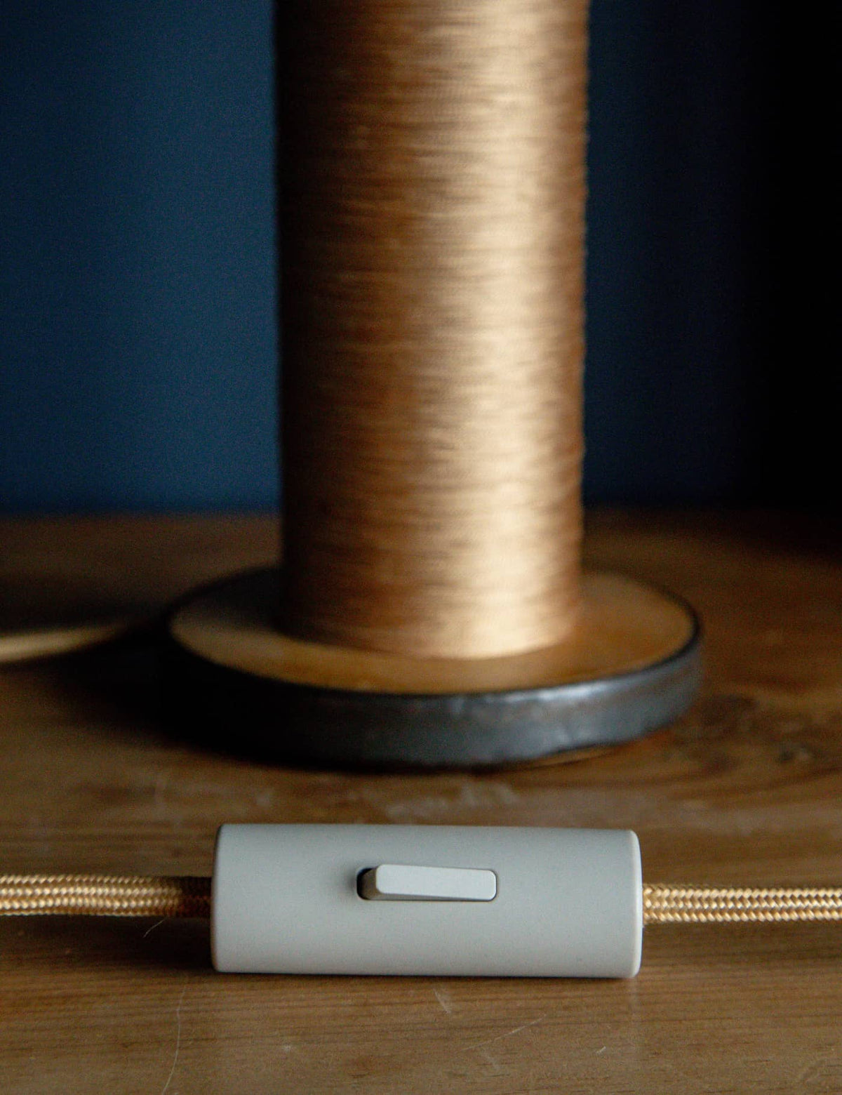 The French Weaver - handmade textile mill bobbin lamp