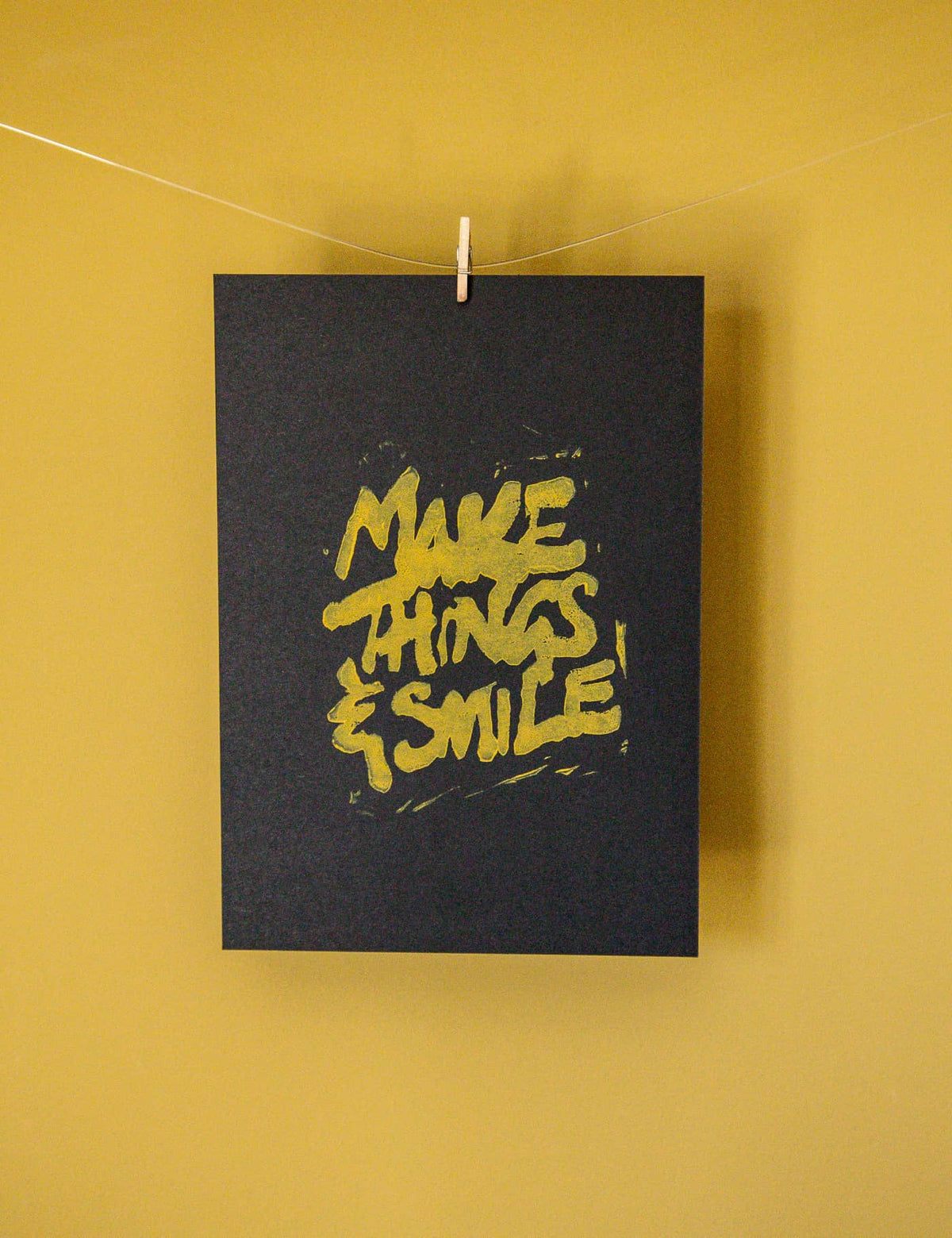 Make Things & Smile | Handmade Lino Print