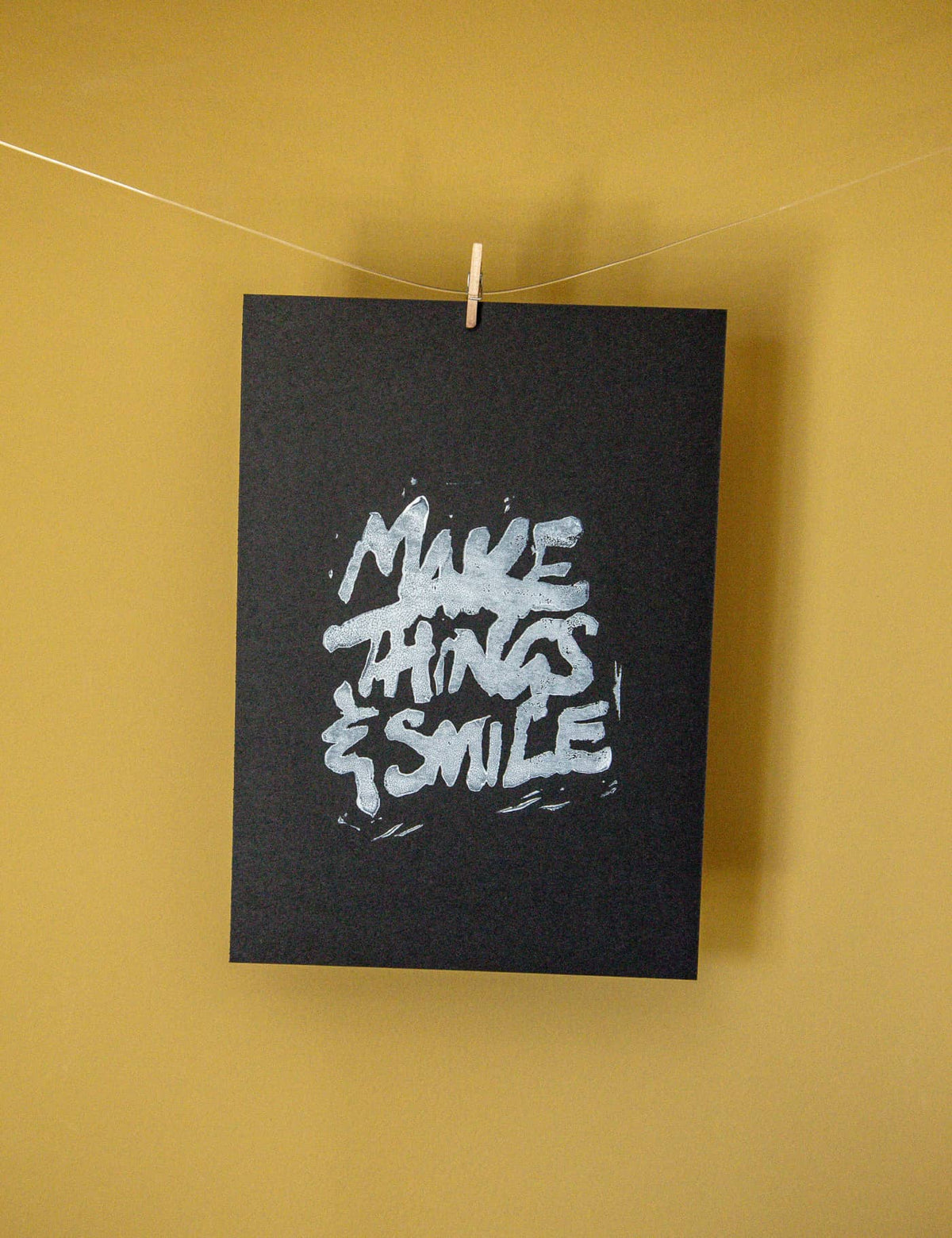 Make Things & Smile | Handmade Lino Print