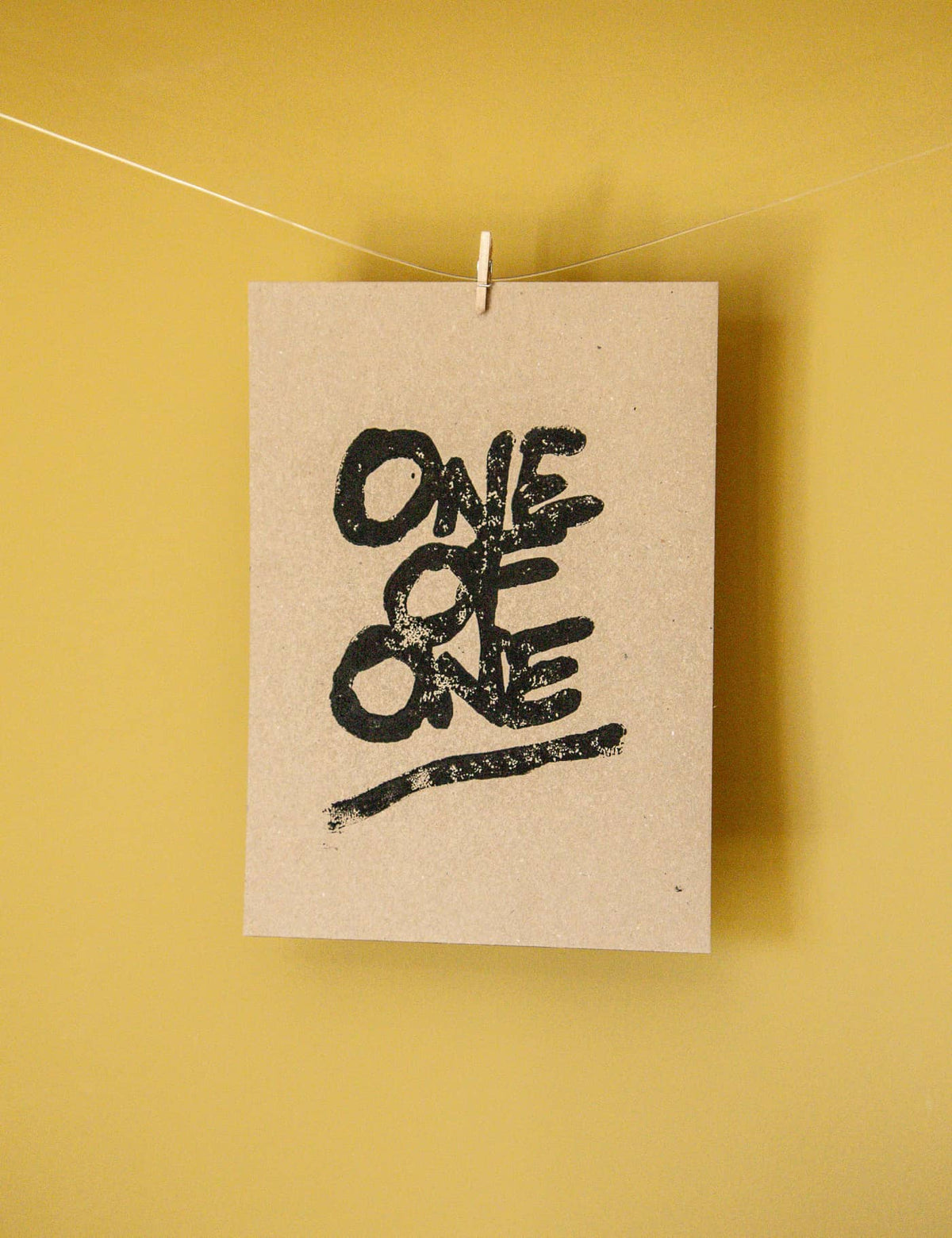 One of One | Handmade Lino Print