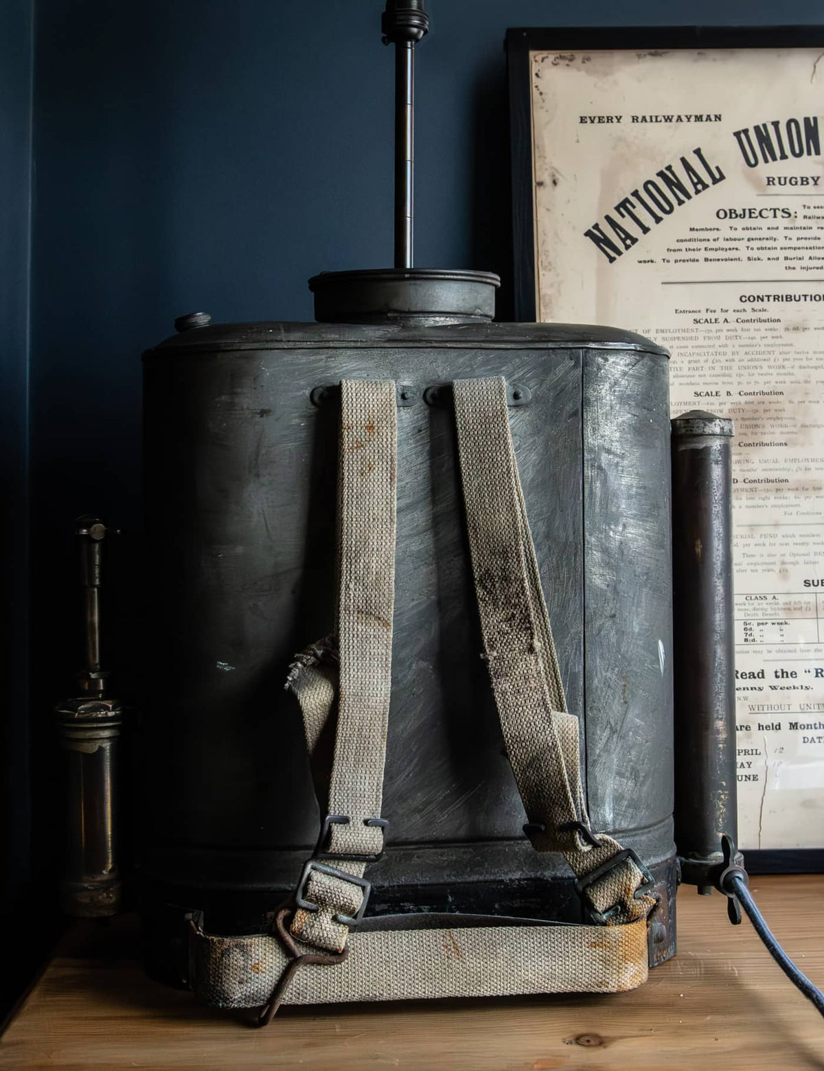 The Field Keeper - handmade industrial garden sprayer lamp