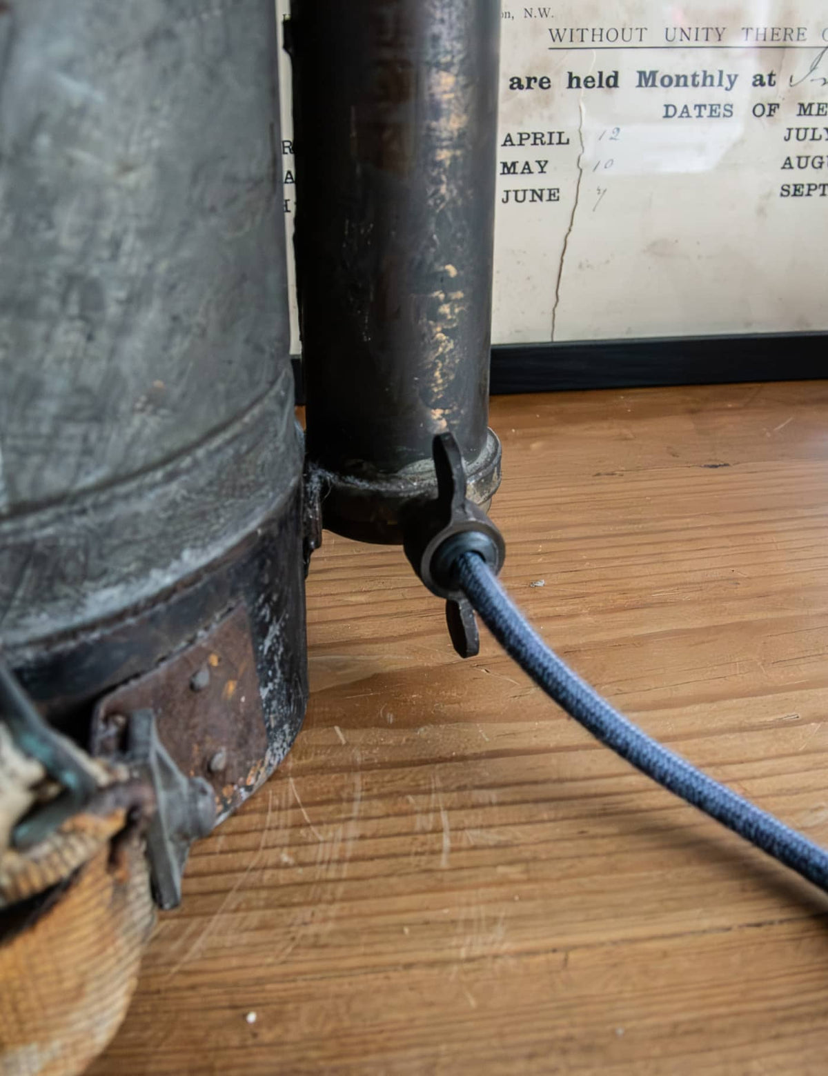 The Field Keeper - handmade industrial garden sprayer lamp